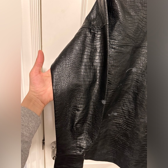 NOISY MAY McGuire Leather Shacket - Picture 9 of 11